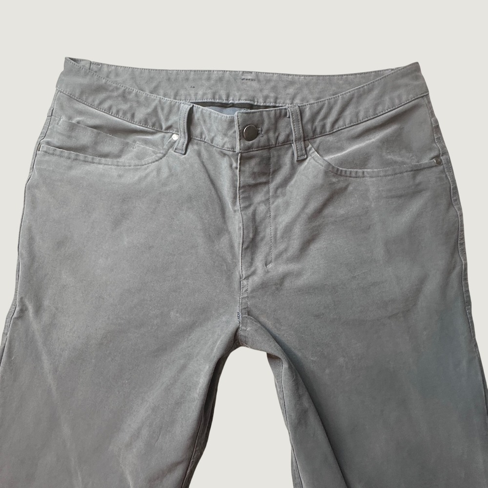 Lululemon Pants Mens 33x33 ABC Grey Slim Fit 5-Pocket Articulated Good